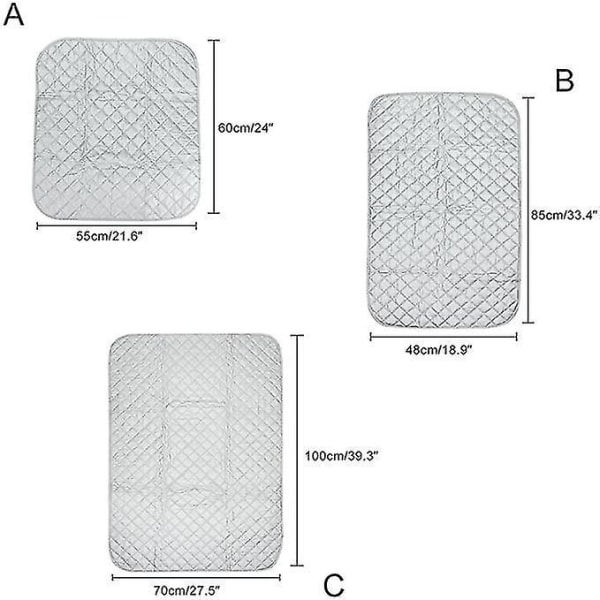 Bærbart stryketeppe varmebestandig vaskepute
