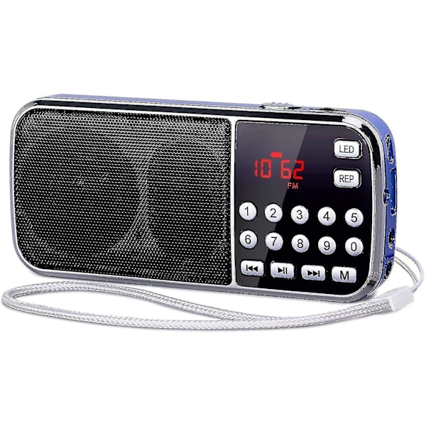 Kannettava Bluetooth-radio LED-taskulamppu, latautuva akku