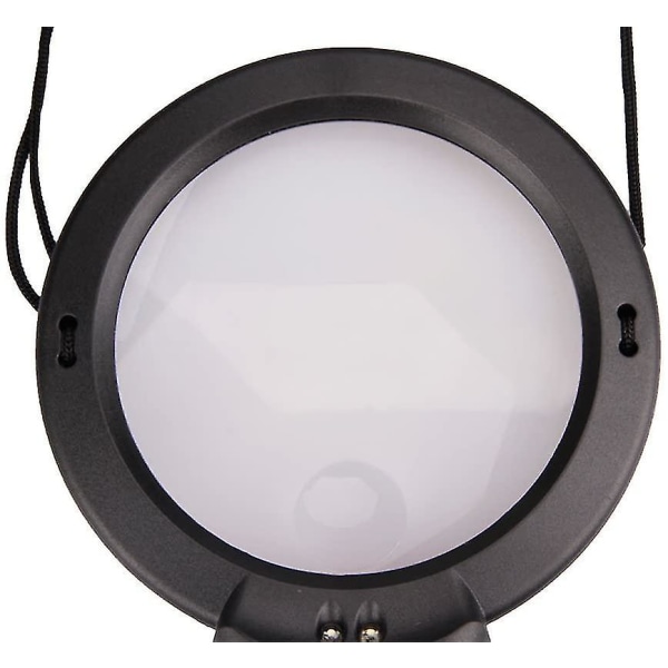Bordslupe 2x+6x Förstoringsglas Händerfritt Halsband 2 LED-lampor