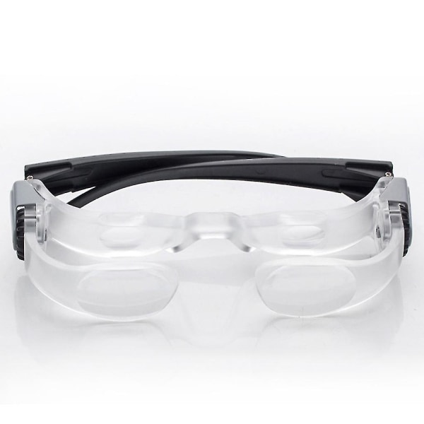 Tv-tv-förstoringsglasögon 2,1x 0 till +300 graders glasögon handsfree