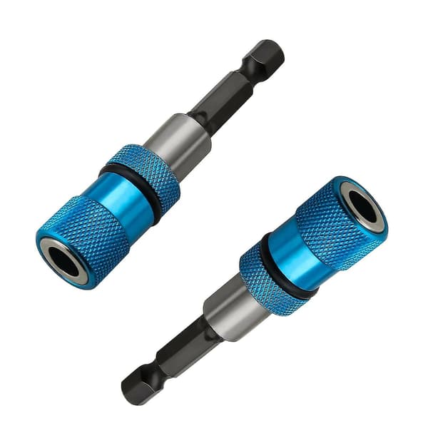 Hex Magnetisk Gipsvegg Bittholder Rask Utgivelsesforbindelsesstangadaptere (blå) (2 stk)