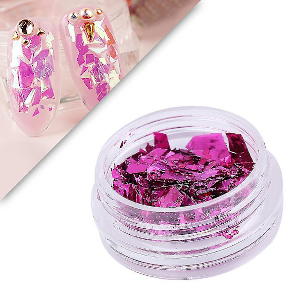 12 Färger Nagelkonst Glitter Runda Sekvenser Akrylspetsar UV Gel