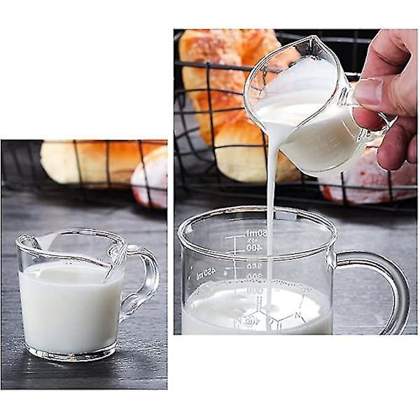 Espresso-shot-lasit kupit 3oz Pieni Kannu Kaksoisnokat Kahvalla