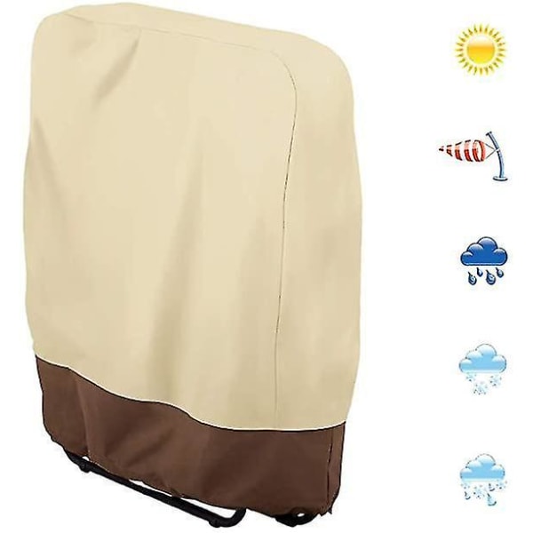 Vattentätt Fällbar Stolöverdrag för Utomhus 93x82cm Beige