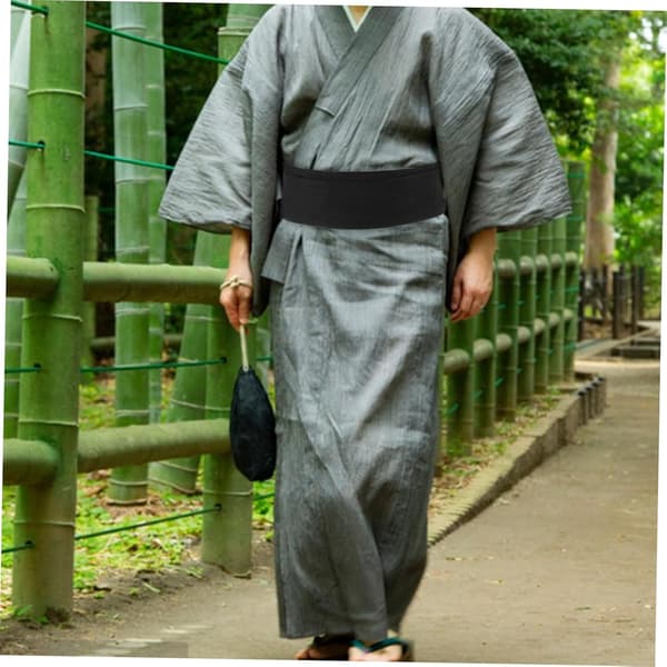 Japansk Kimono Bælte med Forformet Design for Sikker Pasform Traditionel Elegant Taljebælte