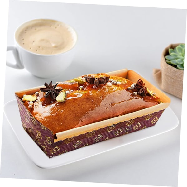 Papir Oppbevaringsformer 25 stk Toast Bakebrett Non-Stick Kakeform Lett å Rengjøre for Bakere