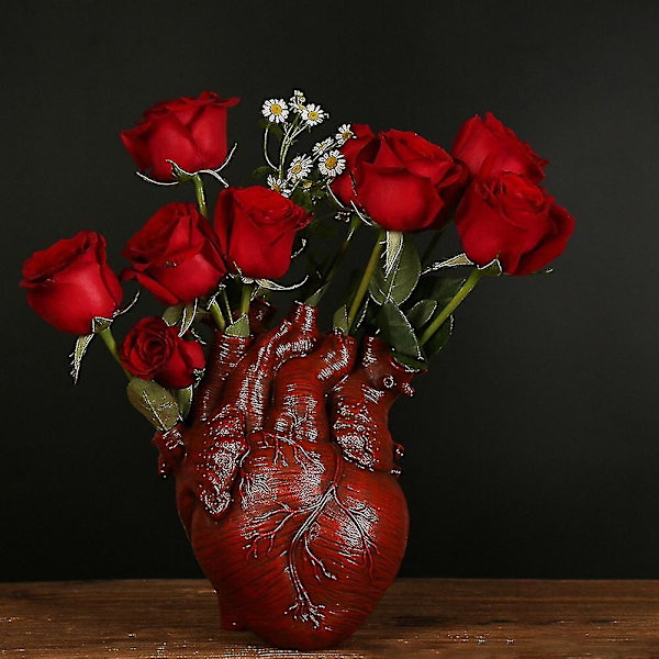 Nordisk Stil Vase Harpiks Kunst Desktop Plantepot Til Stue Dekoration-d