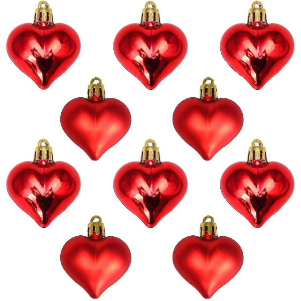 24stk Valentinsdag Festdekorasjoner Hjerteballonger Rød