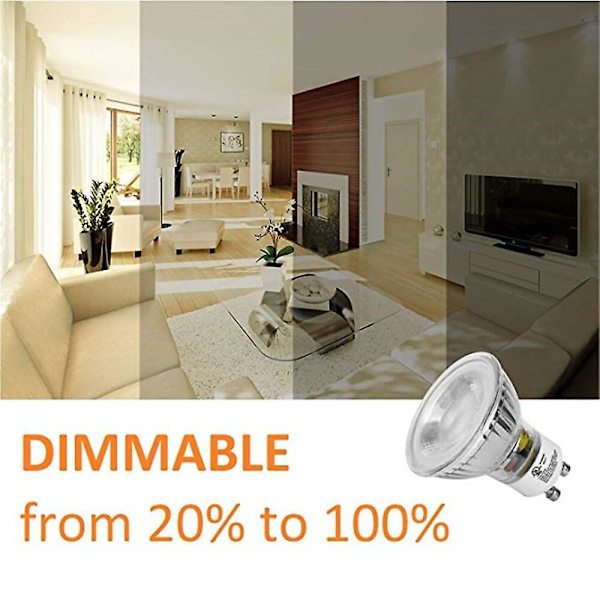 LED-lamppu 10 kpl Himmennettävä 5w GU10 GU5.3 LED-spotit