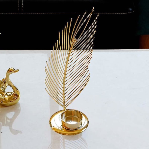 Kultainen metalli takorauta kynttilänjalka Kynttilänjalka eurooppalainen luksus kodinsisustus