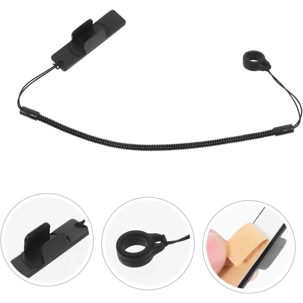Infällbar Pennhållare med Snodd Touch Pen Fäste Stretchigt Rep för Enkel Åtkomst