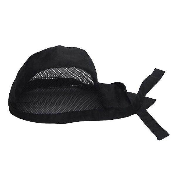 Holdbar Kokkehat Cap Madlavning Mode Mænd Kvinder Pirat Restaurant Skull Unisex (sort) (3 stk)