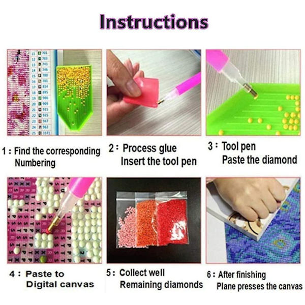 Diamantmaleri Fuld Rhinestones Farverige Stjernehimmel Sommerfugle Magic Book DIY