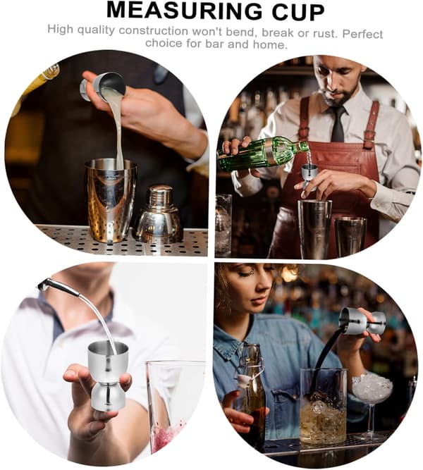 Mätkopp i rostfritt stål för cocktails Bartenderverktyg
