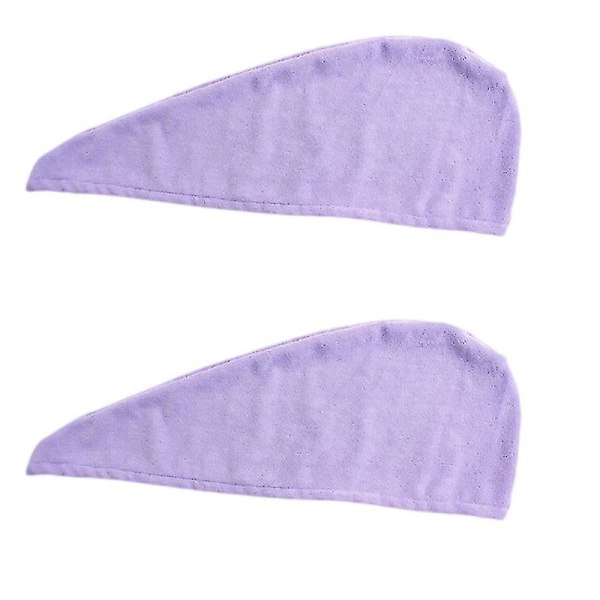 2 stk Hårtørrende hætter Skridsikre Hurtigttørrende Absorberende Hurtigttørrende Hat Brusehætte Hårhåndklæde til piger Kvinder