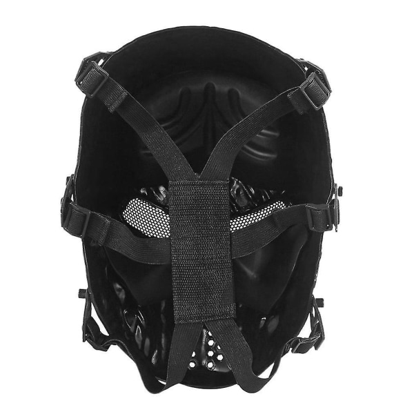 Feltutstyrsmaske Black Man Full Face Skull Knight Masks