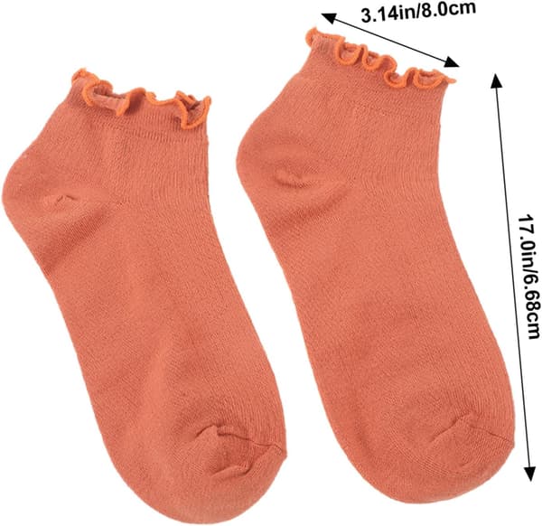5 par lave sokker bomuldsslippersokker med elastisk fin syning trendy assorterede farver til daglig brug tilfældig farve