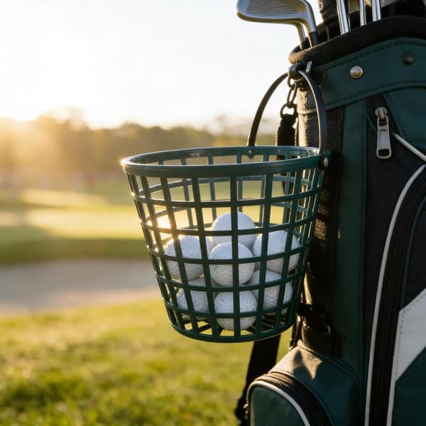 Golfboldkurv Mellem 75 Boldes Kapacitet Plast Golf Range Picker Spand med Bærehåndtag