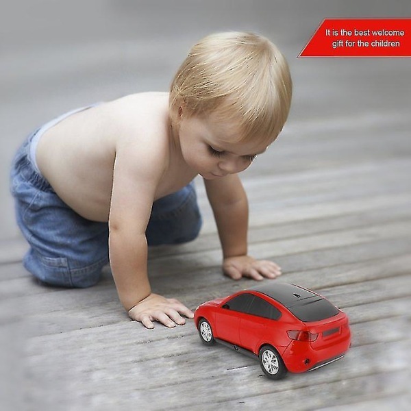 1:18 Sähköinen RC-autolelu 3D-valoilla, kaukosäädin, simulaatioajoneuvo