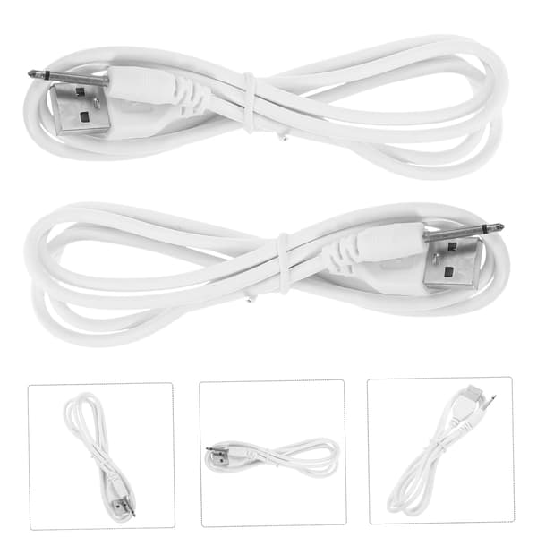8 stk USB DC ladekabel USB til DC laderkabel for elektronikk kabelerstatning ladekabel