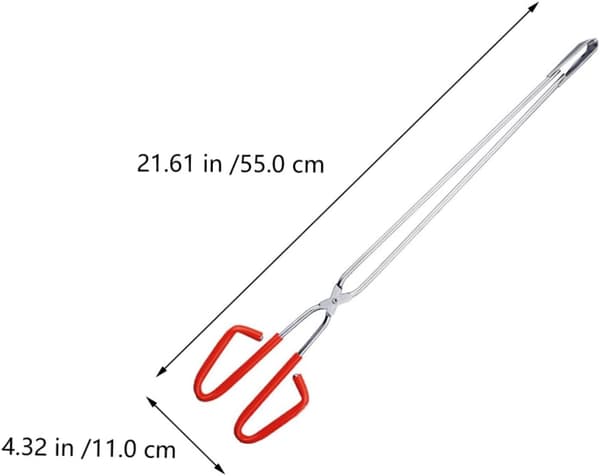 2 stk. ergonomisk design affaldstænger kraftig rustfrit stål til husholdningsgrill