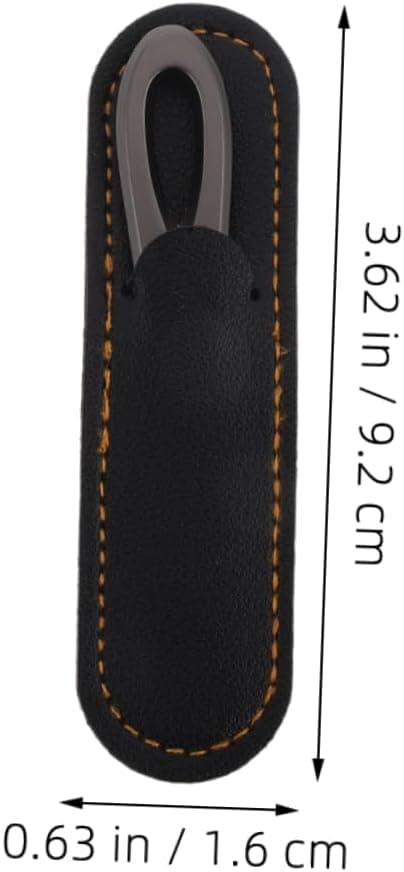 2 sæt dobbeltsidet neglefil Pu etui neglebuffere i rustfrit stål