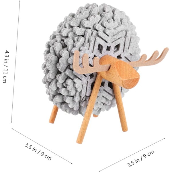 Coaster Fåreholder Kreativ Kopmåtte Snefnug Form Filt Coasters Sæt