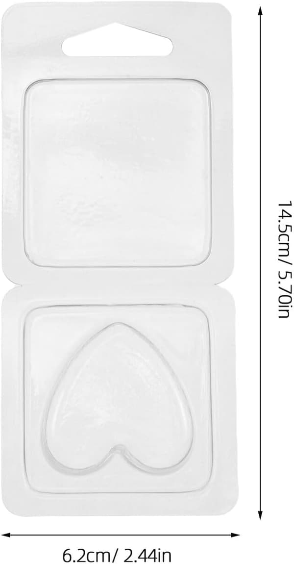 100 stk. voksform hjerteformede plastbrett for aromaterapi voks smelteterninger beholdere for stearinlys