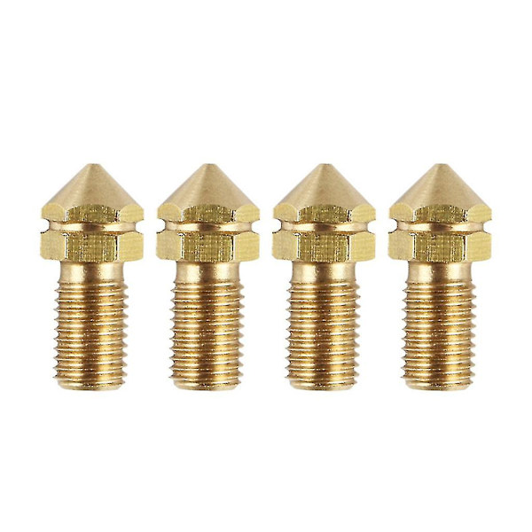 Ultimaker3 3D-skrivarutbyte Print Brass Munstycke 0,4 mm för Ultimaker 3 Reservdelar 3,0 mm Filament 4 st/set