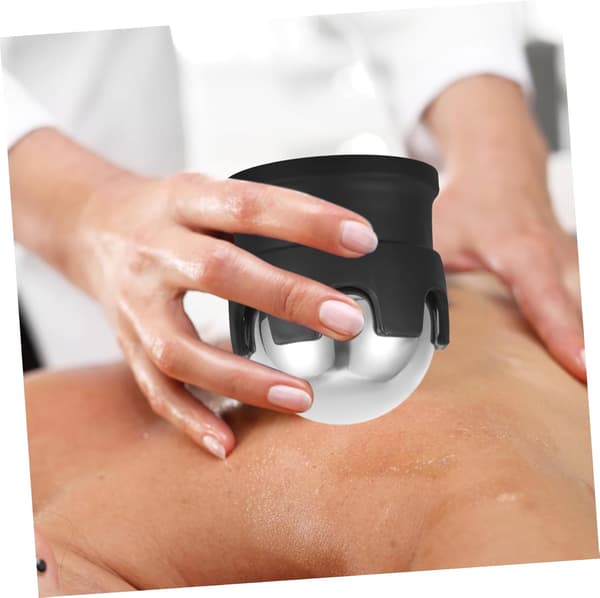 Kølende massagebold i rustfrit stål, bærbar manuel massager