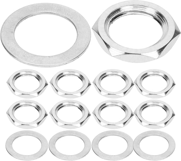 10 uppsättningar elgitarrsadelpackningssats legering silver lätt att installera högeffektiva gitarrbrickor hårdvarutillbehör
