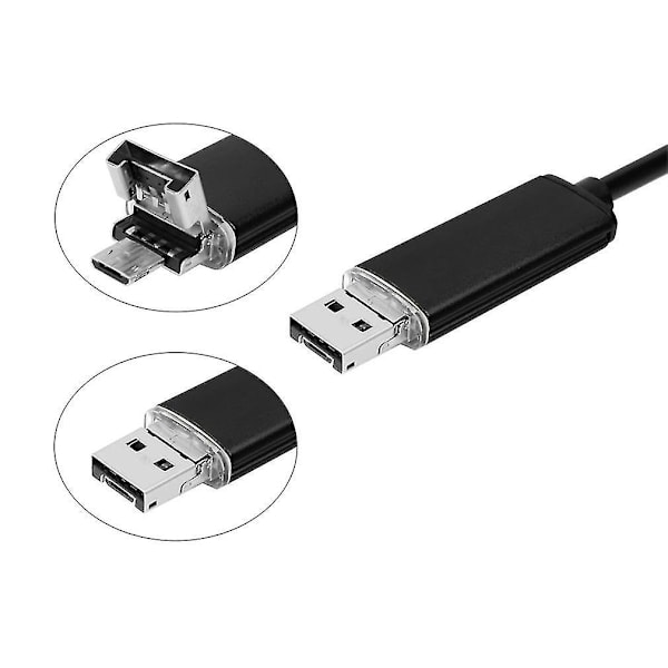 8,0 mm 5 m Endoskop USB Vandtæt til Android Kamera