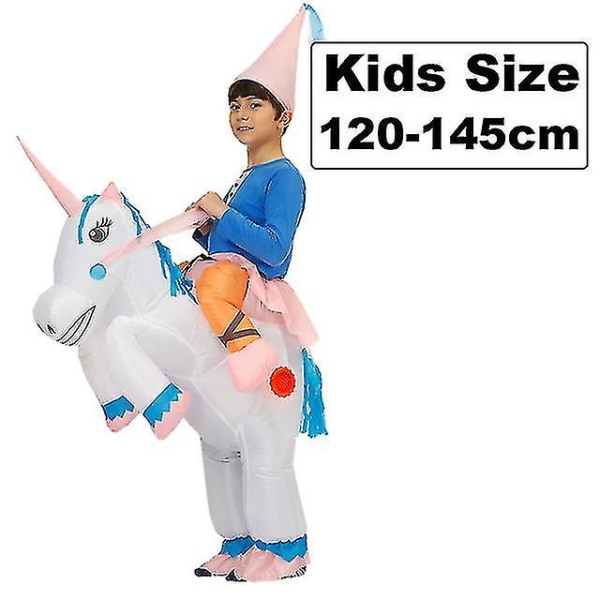 Puhallettava pukupuku aikuisille lapsille Kids 120-145cm Unicorn B