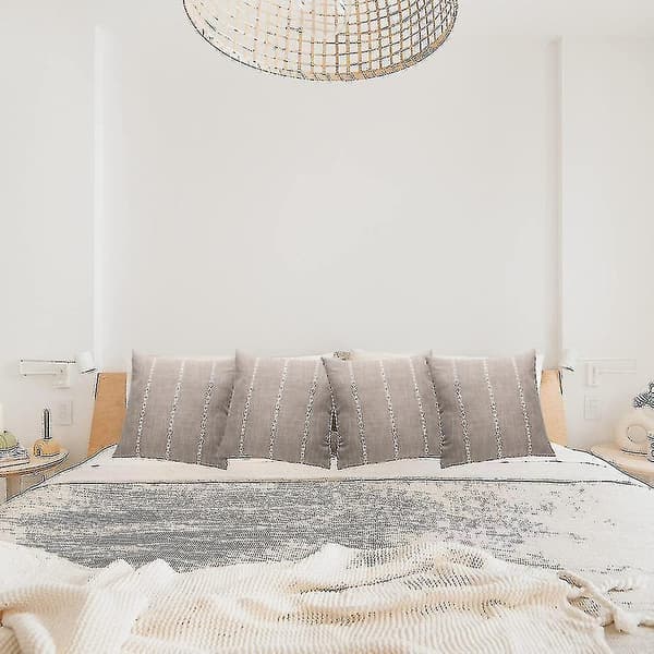 4 st Geometriska Kuddfodral Rutiga Kuddfodral Vardagsrum Soffa