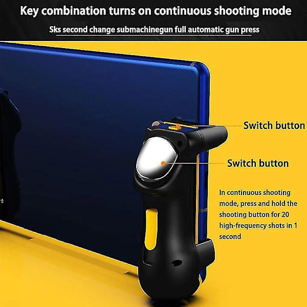 Mobiilipeliohjain iPad PUBG Trigger L1R1 -peliohjaimet