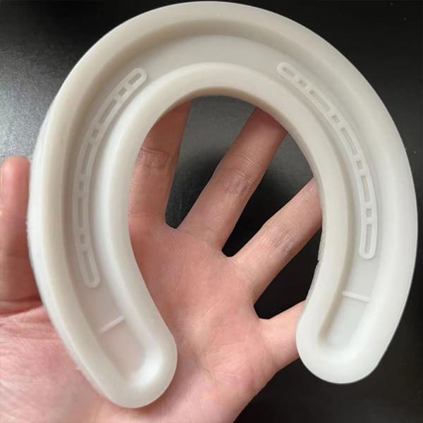 Hesteskoformet silikonform for DIY såpe- og stearinlysfremstilling, matkvalitets silikonvoksform