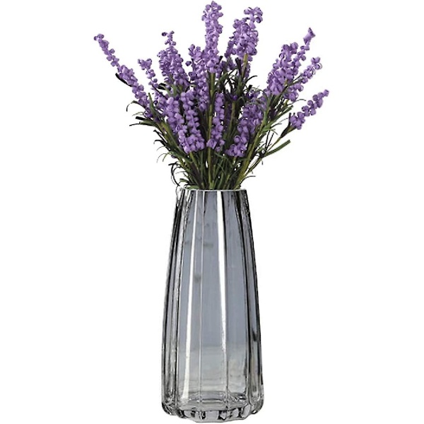 Blomvaser, Modern för Heminredning, 22cm Klar Glas Dekorativ Vas - För Hem, skrivbord, bord, hylla