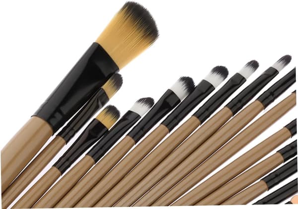 20 stk. komplet makeupsæt med nylonbørster til kvinder