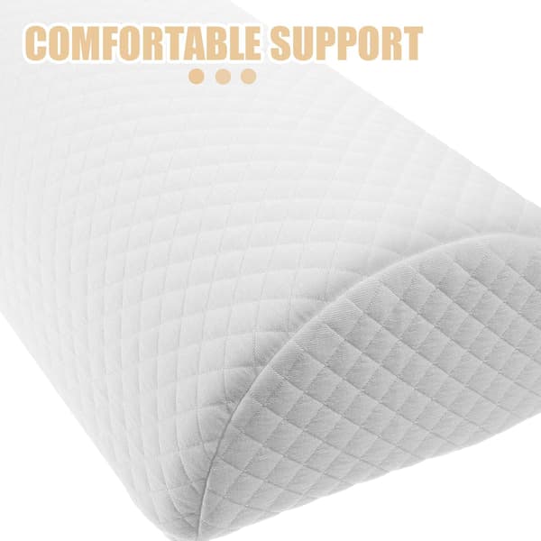 Halvmåne Bolster Kudde Sovkudde Memory Foam Ergonomisk Design Halvrulle