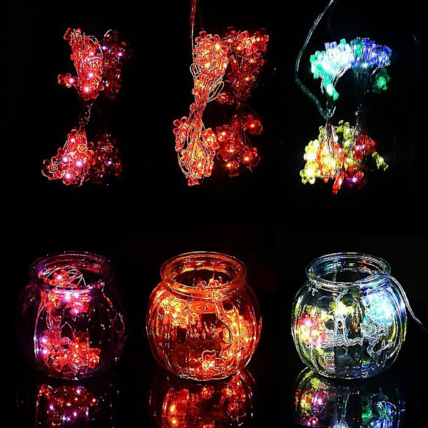 2m 20LED Auringonkukka Paristokäyttöinen LED-Valojuova Juhliin