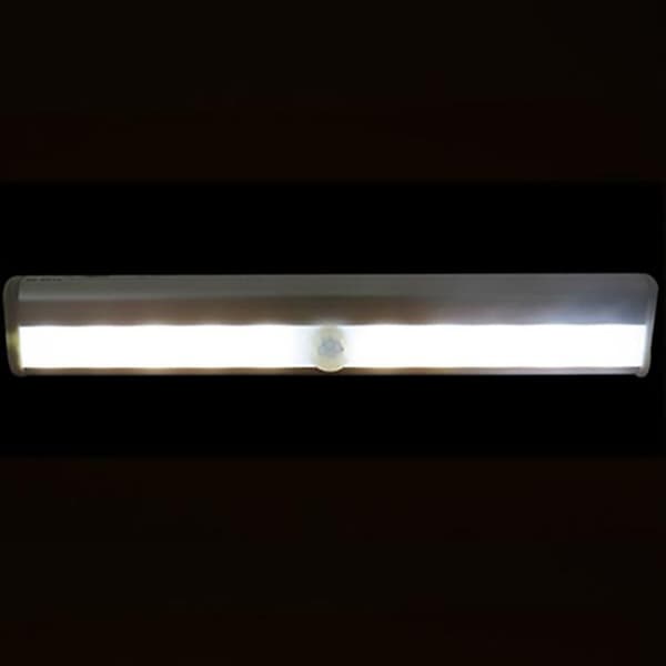 10 LED-lamper, USB-oppladbare, magnetiske, bevegelsessensor, skaplys