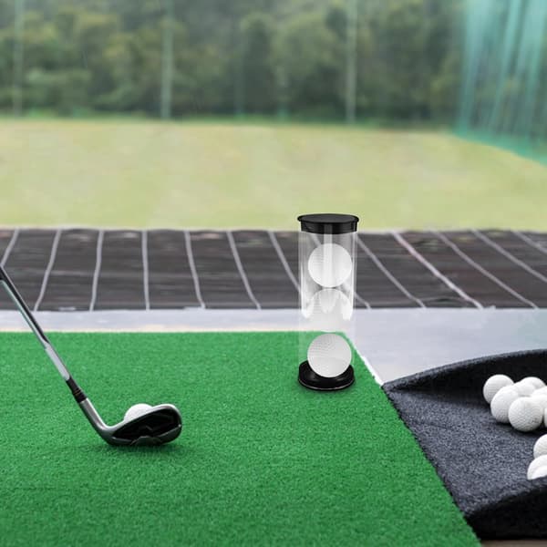4 stk. golfboldrør i plastbeholder 4,5x13,5 cm bærbar golfboldholder