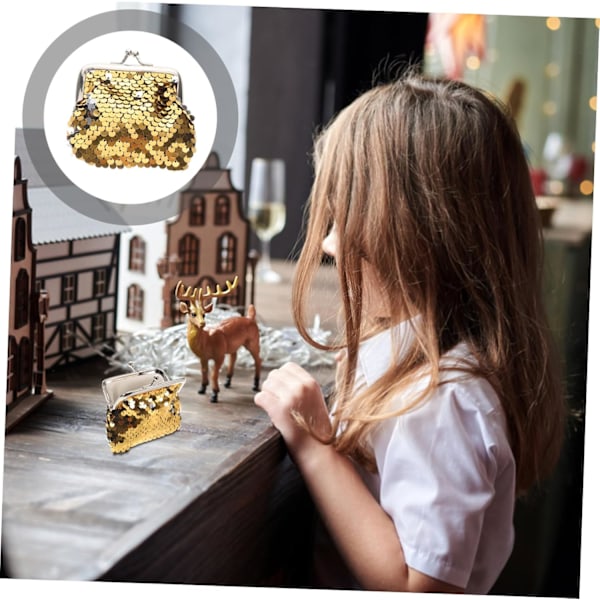 Fashionabel Mini Paljettväska Vändbar Paljettväska