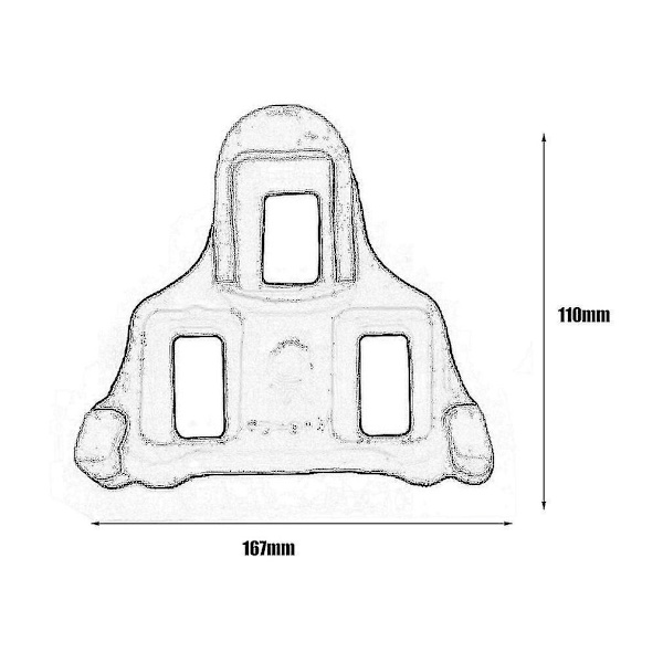 Itselukkiutuvat pyöräilypolkimet tiepyörän klipsille Shimano Sm-sh11