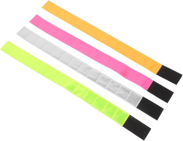4 stk reflekterende løpebåndsett med PVC-sikkerhetsvarselstriper