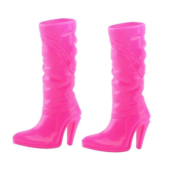 3 par hårde plastik støvler sko hæle til Barbie dukke fest tilbehør