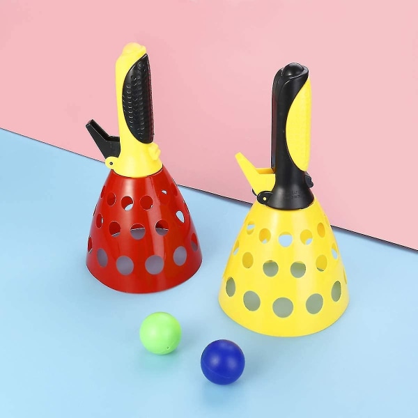 Kids Launch Catch Ball Game Set, Catcher Scoop Toss Toy For Children Utomhus Trädgård Bakgård Lekaktivitet1setgul+grön