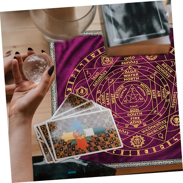 Alttariliina 60x60cm Tarot-ennustusliina Velvet Tarot-peleihin ja lukusessioihin