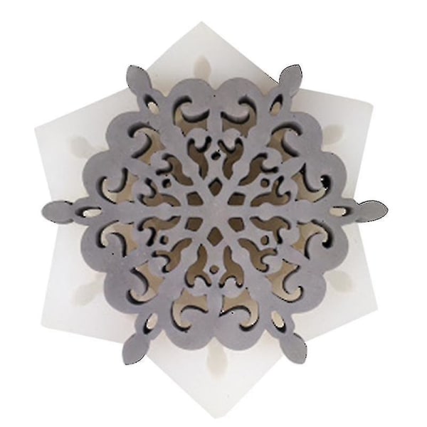 Pyöreä ontto kukka lumihiutalealustanko mold UV-hartsi mould korujen valmistustyökalut