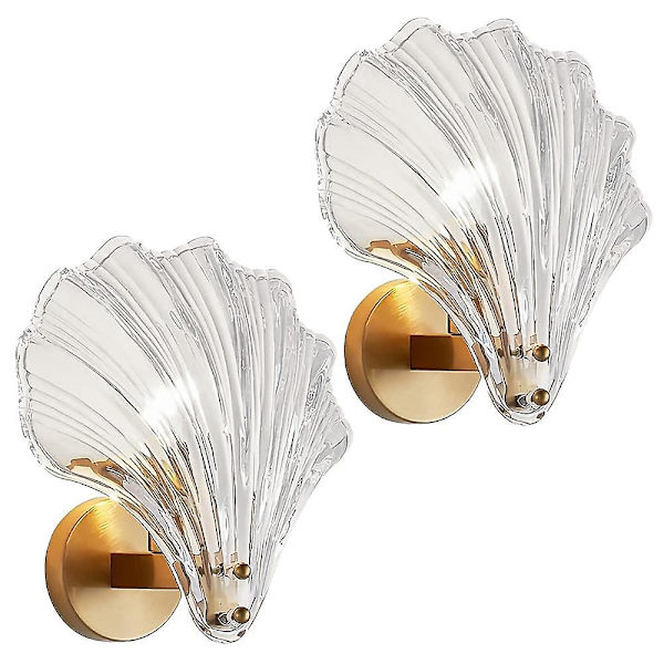 2 stk Krystallvegglampe E14 Postmodern Luksus Champagne